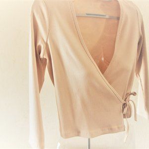 Skin Isolde Soft Cotton Ballet Wrap Top S
